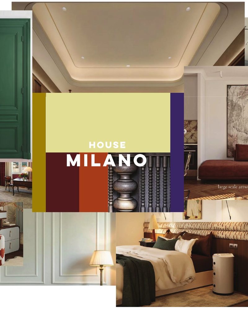House Milano — colours and materials